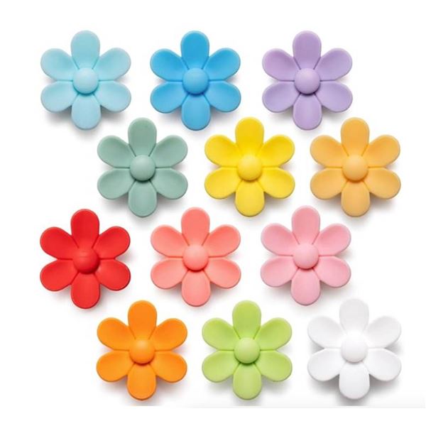 SUNURS Magnetic Flower Clips Set with 12 Pieces – Colorful Design