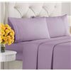 Image 1 : CGK Linens Microfiber 4-Piece Queen Sheet Set