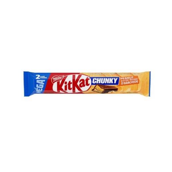 Lot of 8 Kit Kat Chunky Peanut Butter Mega 68g Wafer Bars