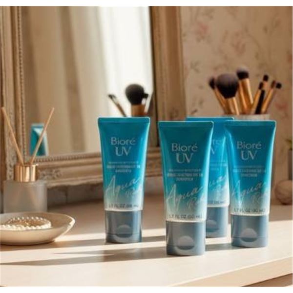 Biore UV Aqua Rich SPF 50 Weightless Moisturizer 4 x 50 mL