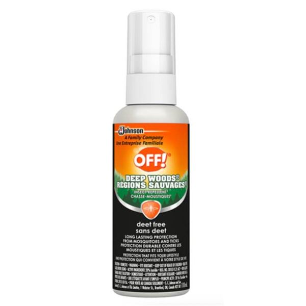 OFF! Deep Woods Insect Repellent Spray, Deet-Free, Lot of 3 Bottles, 4 oz Each