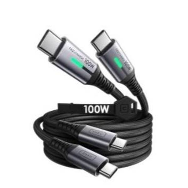 INIU USB-C to USB-C Cable, 6.6ft 100W, 2-Pack Fast Charging PD Cable, Model DI-D5CC