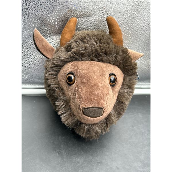Stuffed Wildlife Bison Head Wall Mount by Stuffed Animal House