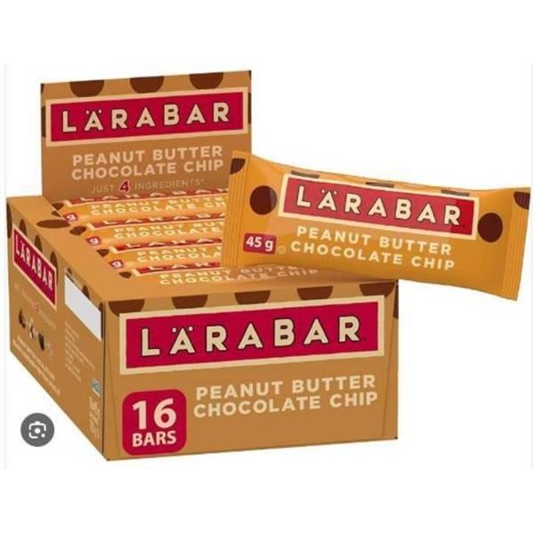Larabar Peanut Butter Chocolate Chip, 16 x 45g Bars, 720g Total Weight