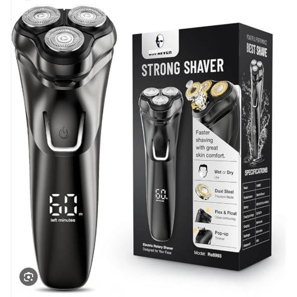 Shpavver Shaver Electric RQ8295 Wet & Dry With LED Display