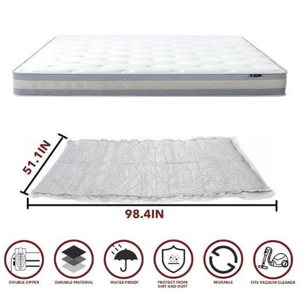 King/Cal-King Mattress Vacuum Bag With Heavy-Duty Cover