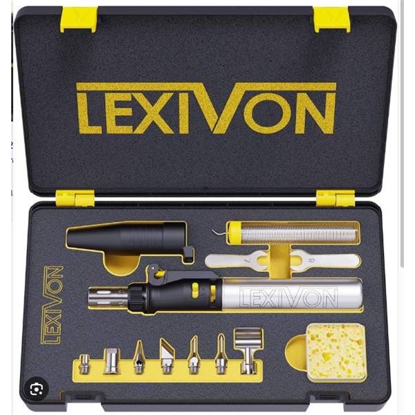 Lexivon Butane Micro Torch Multi-Purpose Tool Kit with Accessories