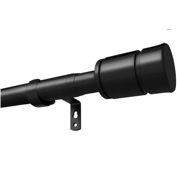 Upsimples Curtain Rod Black 28-90 Inches CRUP0001AMCA