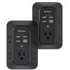 Image 1 : Addtam 2-Pack Multi-Plug Outlet Extender With USB Ports and Surge Protection