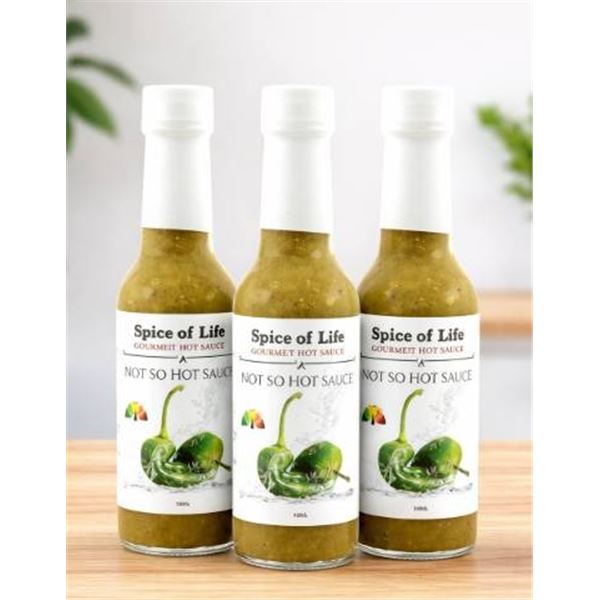 Spice of Life Gourmet Hot Sauce – Jalapeno Flavor, 3×5 fl oz Each
