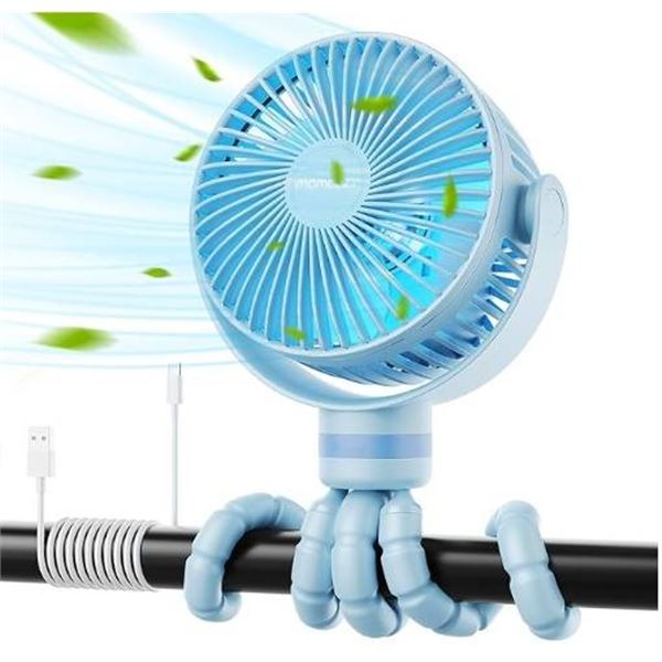 Momcozy Portable Stroller Fan – Blue