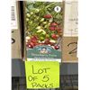 Image 2 : Strawberry Red & White Mixed Seed – 5 Packs of Mr. Fothergill’s