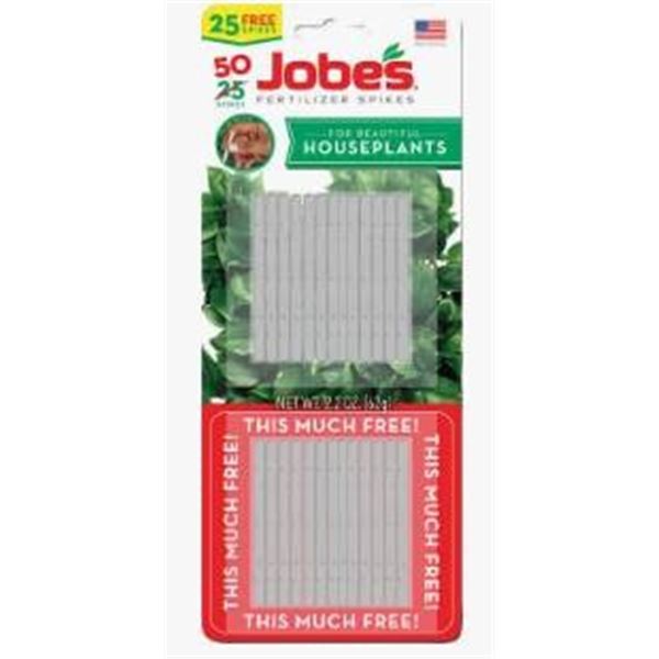 Jobes 13-4-5 Fertilizer Spikes for Houseplants, Lot of 10 Packs, 50 Spikes Each