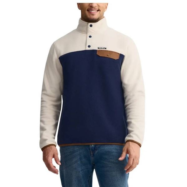 Auclair XL/TG Pullover Fleece with Buttoned Neck Size XL