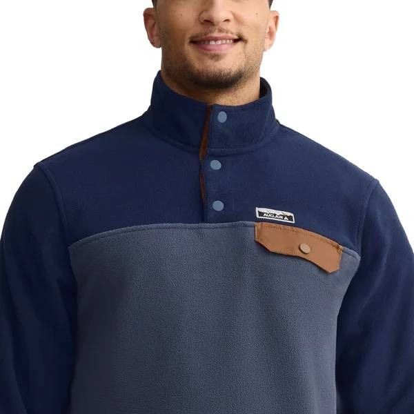 Auclair Men’s Two-Tone Fleece Pullover, Size L/G