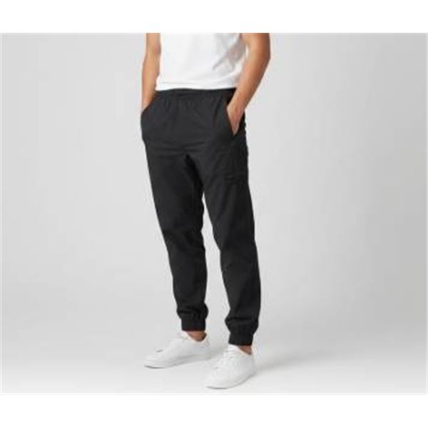 Weatherproof Vintage L/G (10/12) Black Elastic-Waist Pants