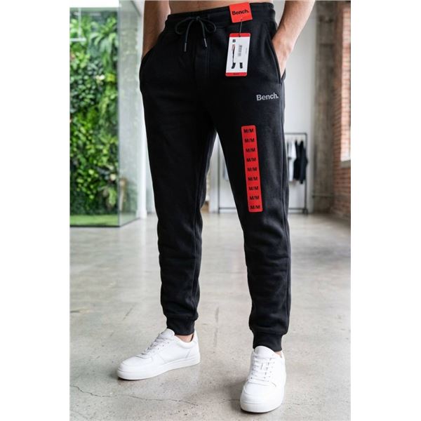 Men’s Bench M/M Black Jogger Pants with Drawstring Waist