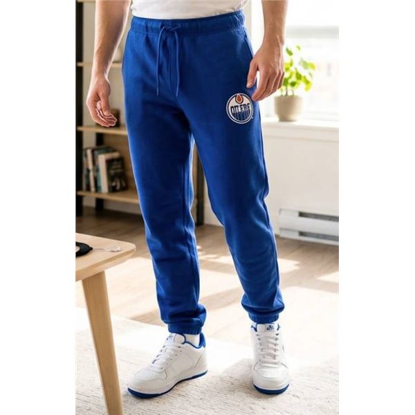 Blue Edmonton Oilers Sweatpants Size Medium