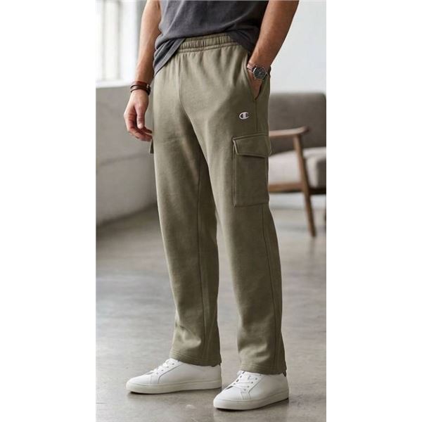 Champion Men’s Shorts, Size XXL, Olive Green