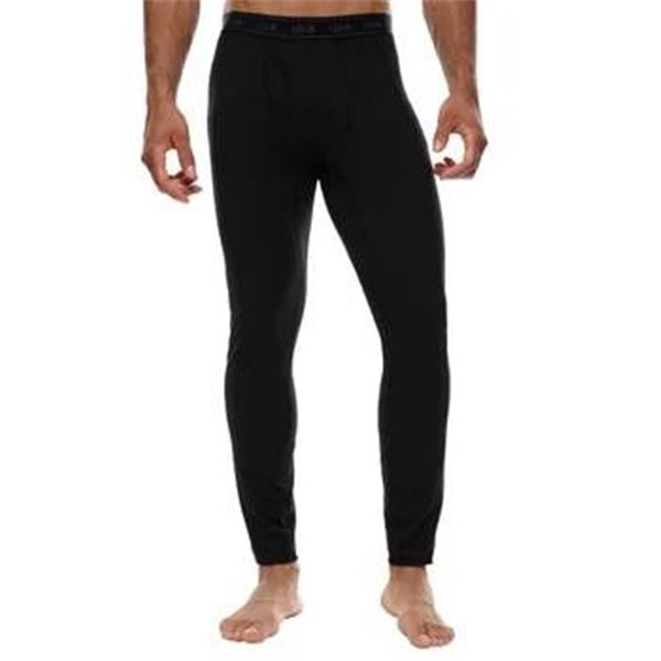 Lole Men’s Merino Wool Blend Thermal Leggings, M/M, Black