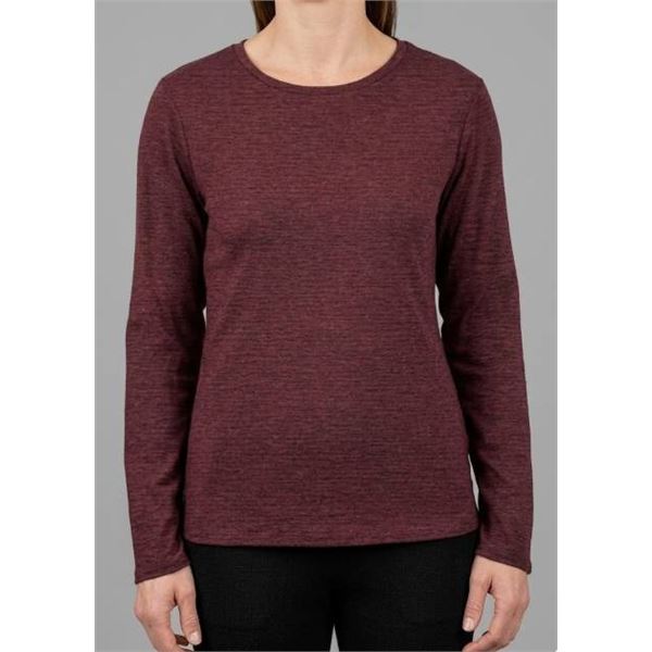 United Colors of Benetton Supima Long-Sleeve Shirt, M Size, Burgundy