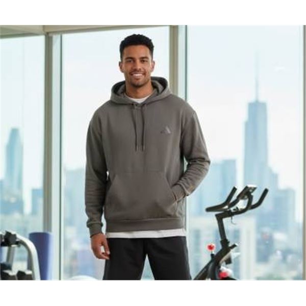 Adidas XL/TG Pullover Hoodie in Dark Gray with Kangaroo Pocket