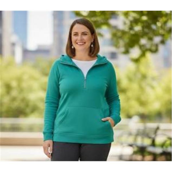 Danskin Women’s Pullover Sweatshirt L/G – Quarter-Zip