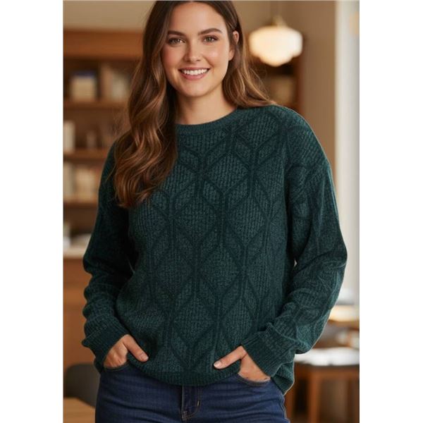 Weatherproof Chenille Crew Sweater, XXL