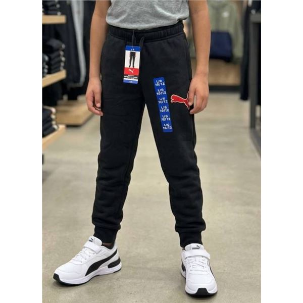 Puma Boys’ Jogger Pants, Size Large (L/G), Black