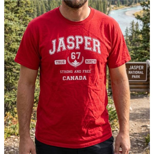 Voyager Red Jasper XL T-Shirt Featuring Graphic Canada Design