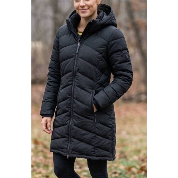 Lolë XL Women’s Black Quilted Coat with Hood