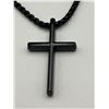 Image 3 : Black Titanium Jewelry Set, Necklace, Bracelet, and Ring