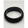 Image 5 : Black Titanium Jewelry Set, Necklace, Bracelet, and Ring