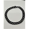 Image 6 : Black Titanium Jewelry Set, Necklace, Bracelet, and Ring