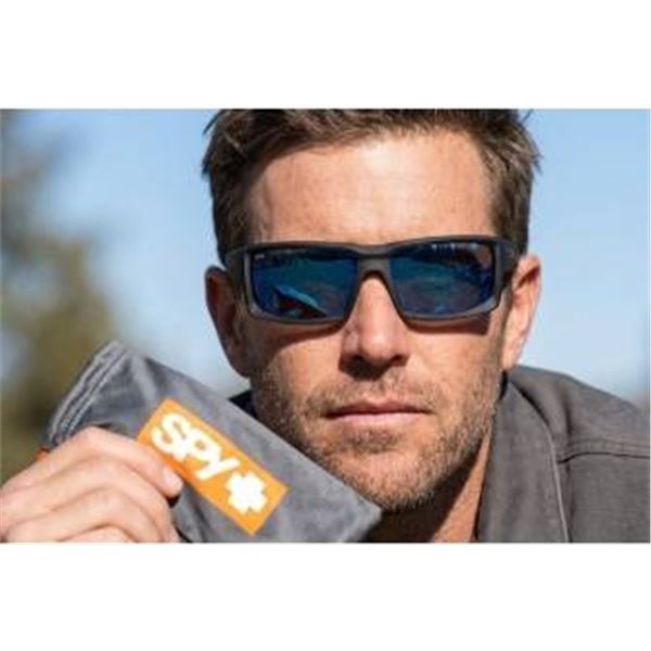 Spy+ General Soft Matte Black Sunglasses With Polarized Lenses