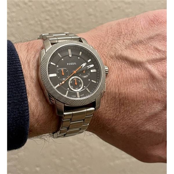 Fossil Men’s Watch With Stainless Steel 22mm Bracelet, Chronograph Function