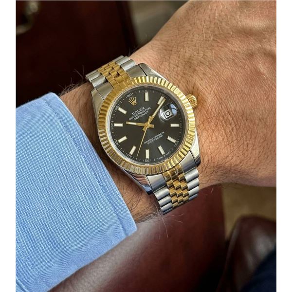 Rolex “STYLE” Oyster Perpetual Date just Watch with Two-Tone Jubilee Bracelet