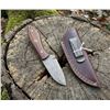 Image 1 : Handcrafted Fixed-Blade Knife With Leather Sheath