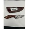 Image 2 : Handcrafted Fixed-Blade Knife With Leather Sheath