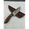 Image 4 : Handcrafted Fixed-Blade Knife With Leather Sheath
