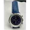 Image 2 : Breitling “STYLE” Navitimer Chronometer Blue Leather Strap Watch