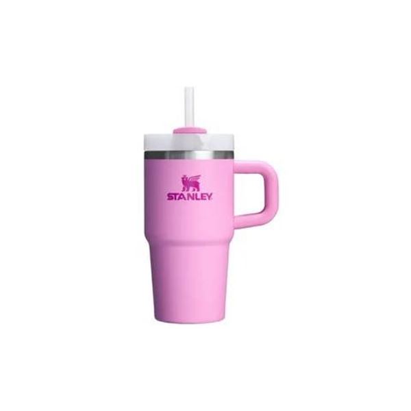 Stanley Quencher H2.0 Tumbler 40 oz with Pink Finish and Straw