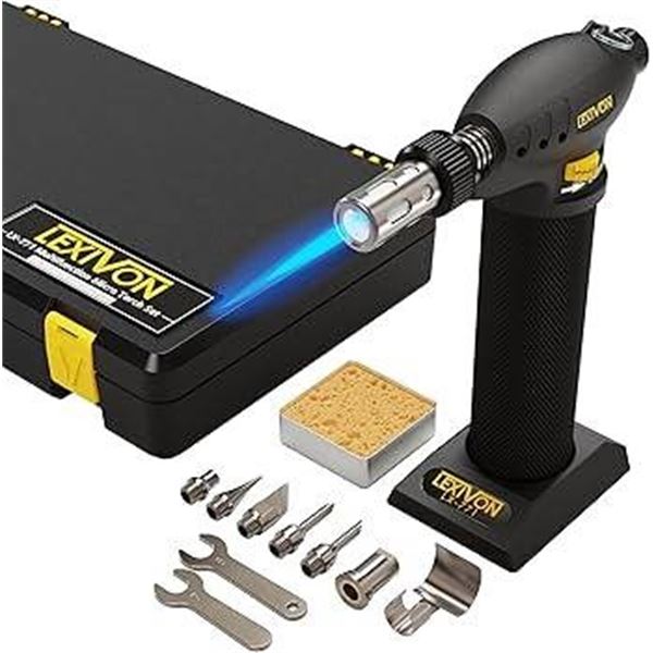 Lexivon Butane Micro Torch Multi-Purpose Tool Kit