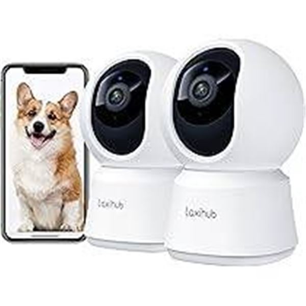 Laxihub P2T 2PC Indoor Security Camera Set – Wi-Fi Enabled