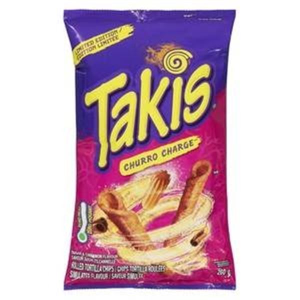 Takis Churro Charged  Sugar and Cinnamon Flavor, 14 x 220g