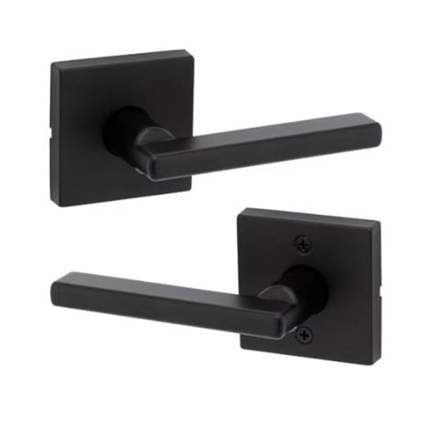 Weiser Passage Matte Black Door Handle Set