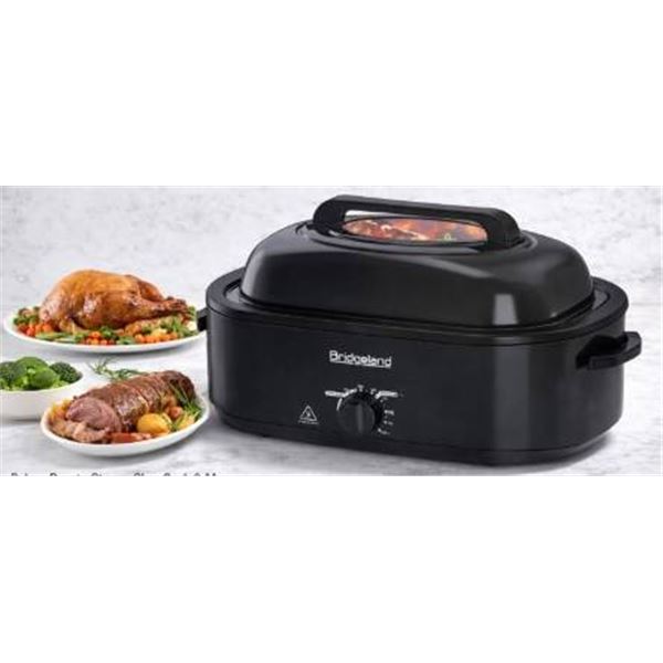 Bridgeland Electric Roaster Oven with 18-Quart Capacity