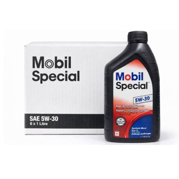Mobil Special SAE 5W-30 Synthetic Blend Motor Oil, 6 x 1 Liter