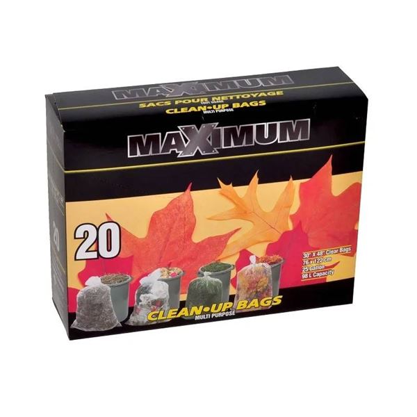 Lot of 3 Maximum 35 Gallon Debris Bags – 76 x 122 cm