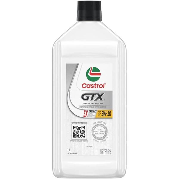 Castrol GTX 5W-20 SAE Motor Oil 6 x 1L Bottles